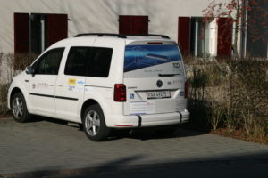 Arche-Caddy mit Rollstuhlrampe