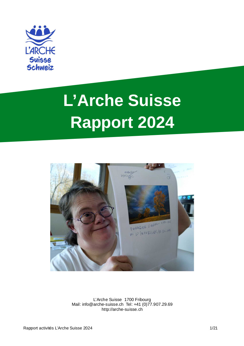 2024 Arche Suisse rapport FR