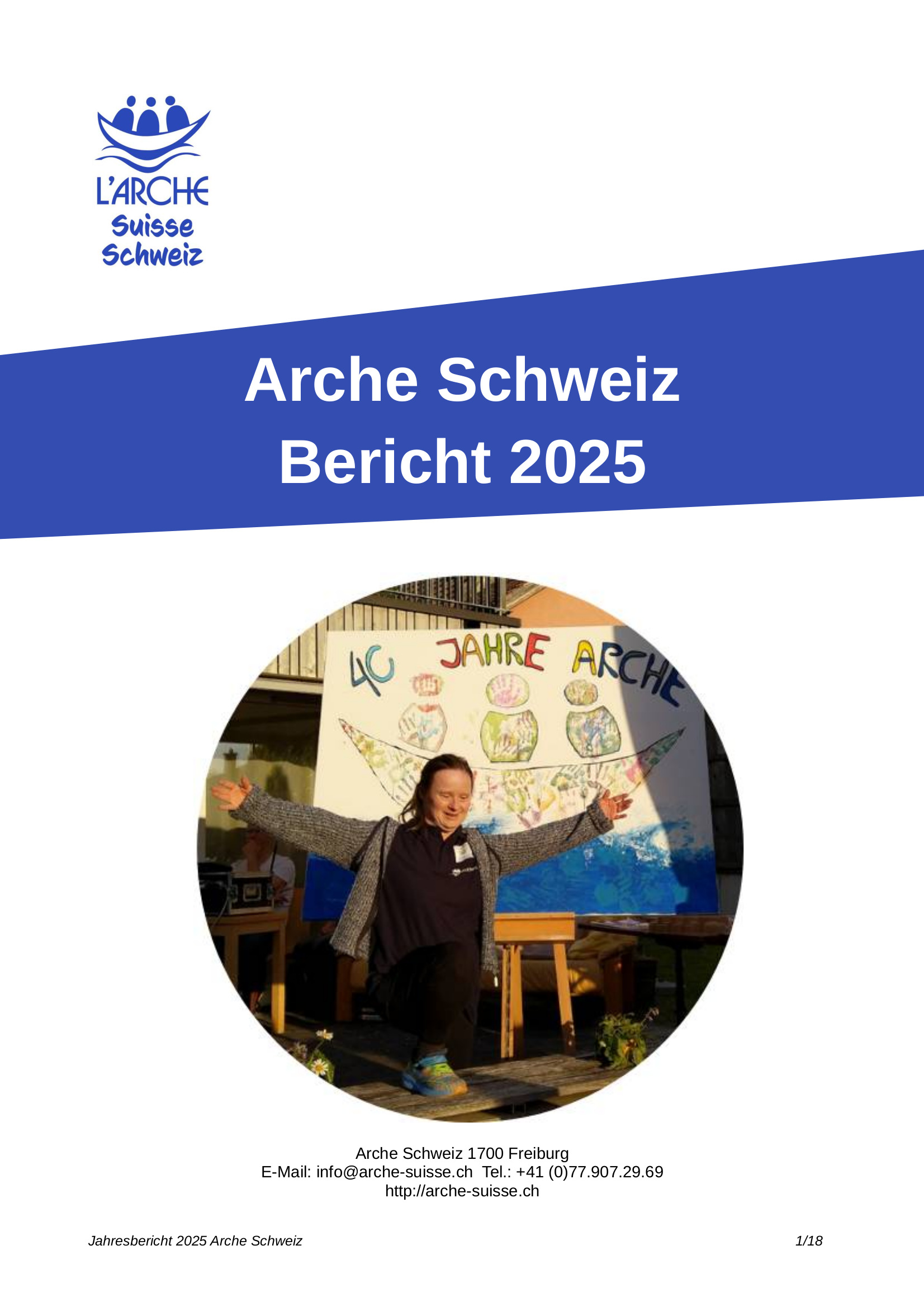 Arche Schweiz Jahresbericht DE