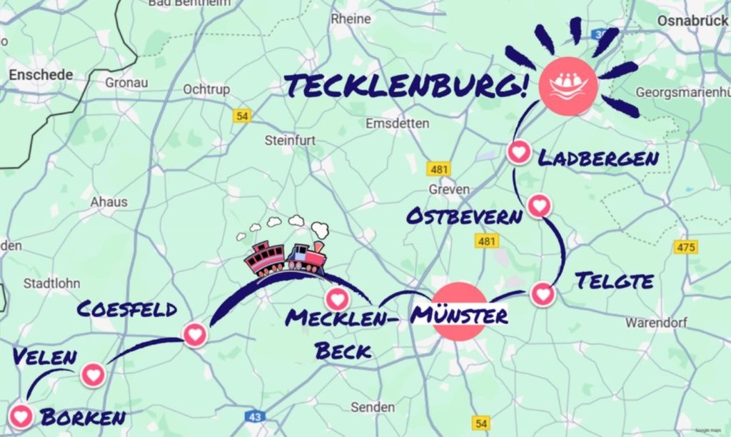 Wanderung Arche Deutschland Karte